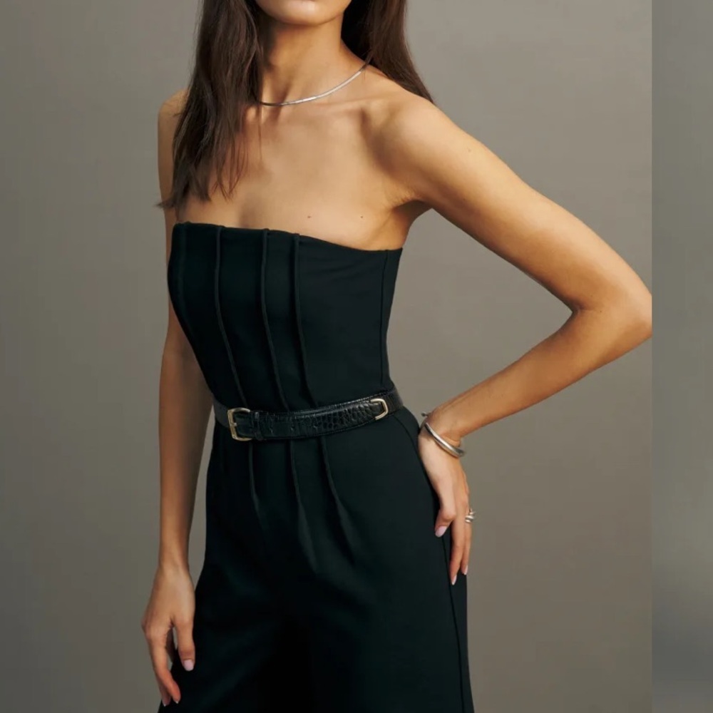 Reformation Ella Knit Black Jumpsuit - Picture 6 of 12